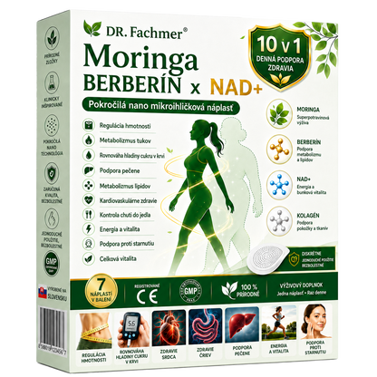 💛DR.Fachmer® Moringa Berberine NAD+ 15-v-1 Nano-mikroihličková náplasť | Nová generácia starostlivosti o telo s pokročilým nano zložením 💛
