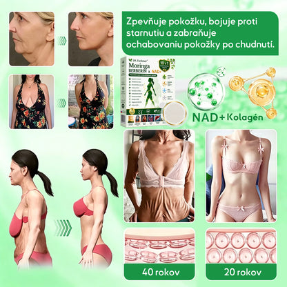 💛DR.Fachmer® Moringa Berberine NAD+ 15-v-1 Nano-mikroihličková náplasť | Nová generácia starostlivosti o telo s pokročilým nano zložením 💛
