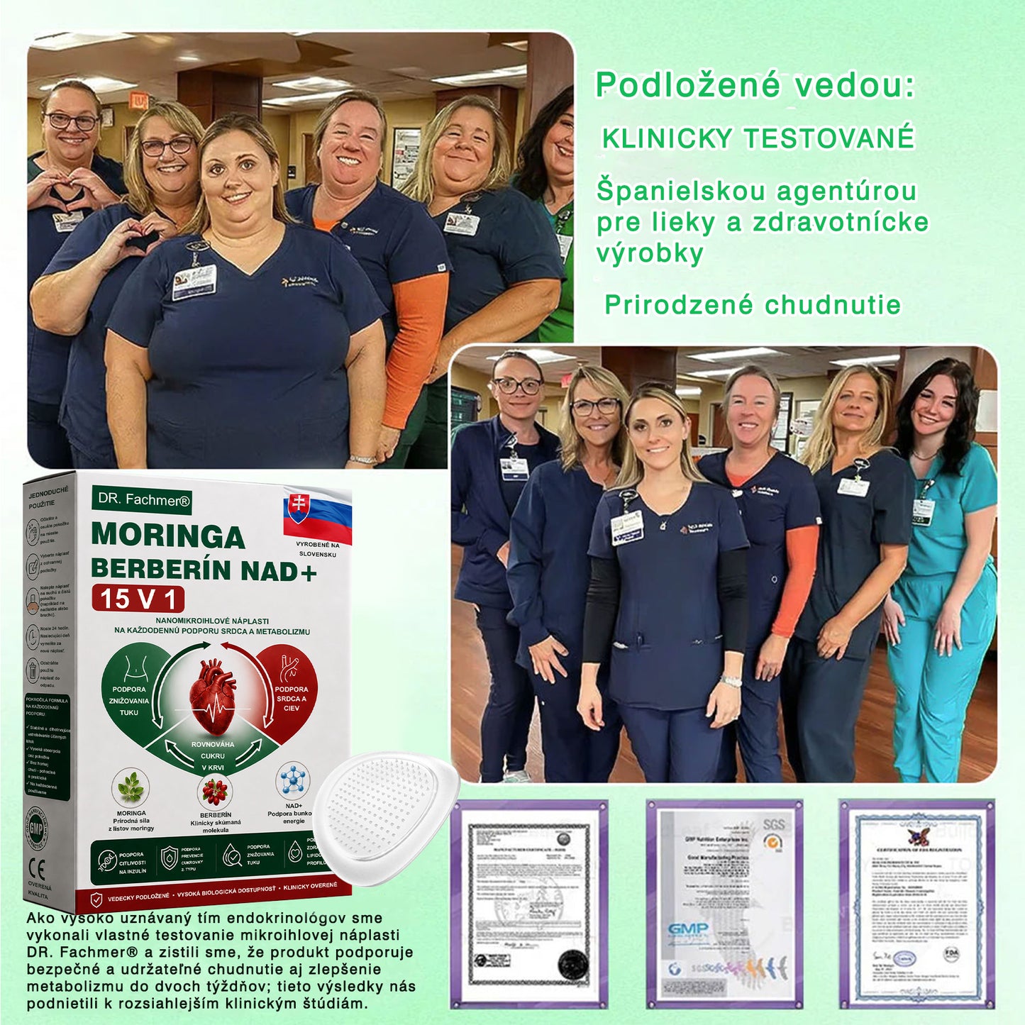 🏆DR.Fachmer® Moringa Berberine NAD+ 15-v-1 Nano-mikroihličková náplasť | Nová generácia starostlivosti o telo s pokročilým nano zložením