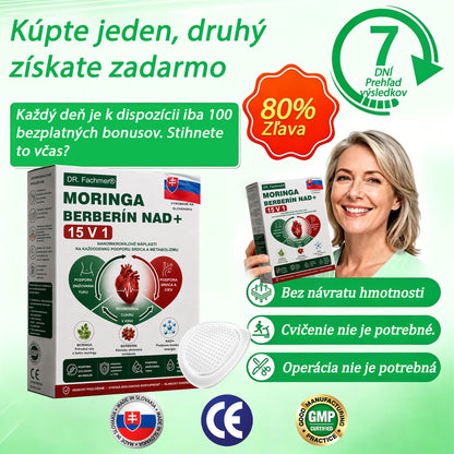 🏆DR.Fachmer® Moringa Berberine NAD+ 15-v-1 Nano-mikroihličková náplasť | Nová generácia starostlivosti o telo s pokročilým nano zložením