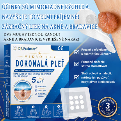 🫶📕 Náplasť DR.Fachmer® 2 v 1 s mikroihličkami a hydrokoloidom |👉 Odstraňovač vyvýšených materských znamienok, akné, plochých bradavíc a kožných výrastkov | Zlepšuje vrásky, jazvy a škvrny | Neviditeľné náplasti na pupienky na tvár a telo