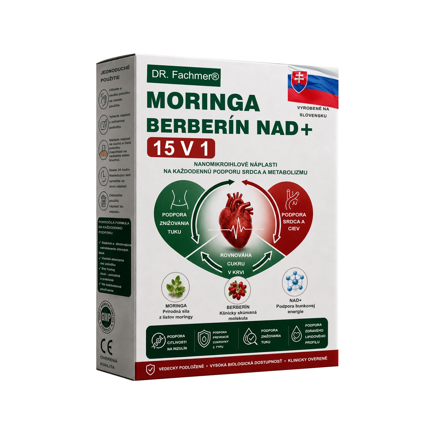 🏆DR.Fachmer® Moringa Berberine NAD+ 15-v-1 Nano-mikroihličková náplasť | Nová generácia starostlivosti o telo s pokročilým nano zložením
