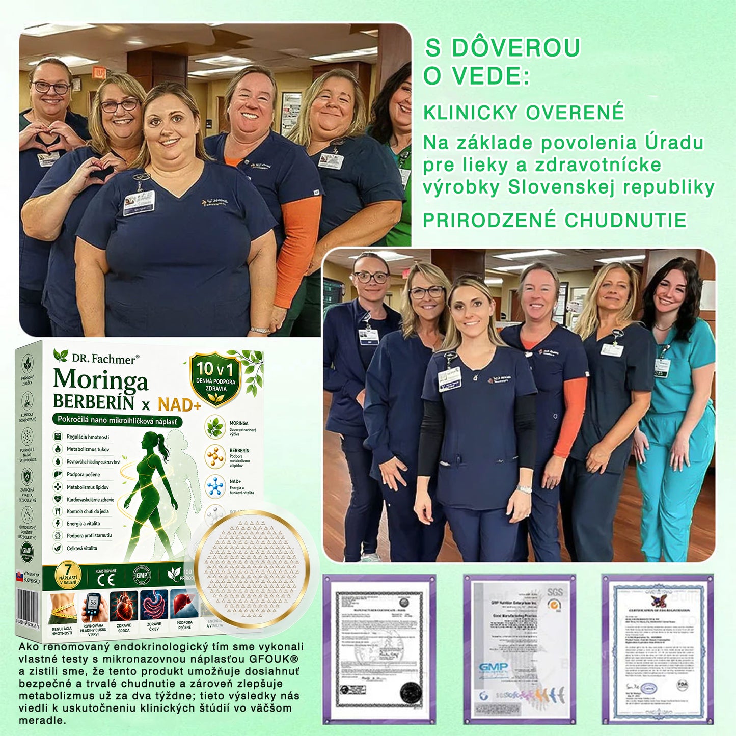 💛DR.Fachmer® Moringa Berberine NAD+ 15-v-1 Nano-mikroihličková náplasť | Nová generácia starostlivosti o telo s pokročilým nano zložením 💛
