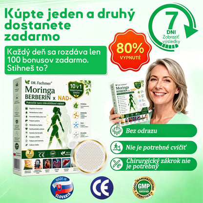 💛DR.Fachmer® Moringa Berberine NAD+ 15-v-1 Nano-mikroihličková náplasť | Nová generácia starostlivosti o telo s pokročilým nano zložením 💛